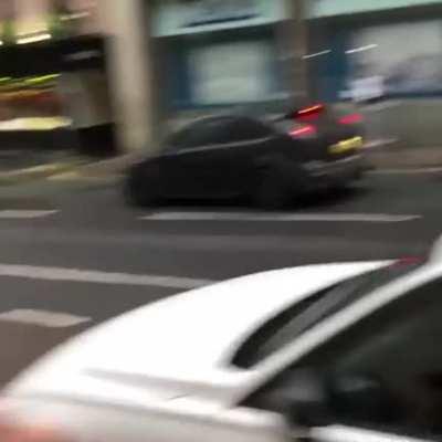 Ford Focus RS sends white knight flying