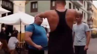 The difference between a strongman and a body builder