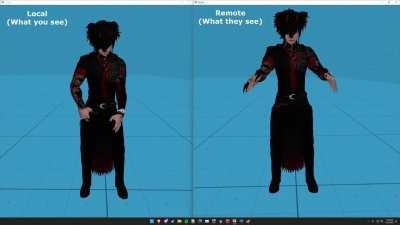 Your jittery tracker movements don't appear to other players