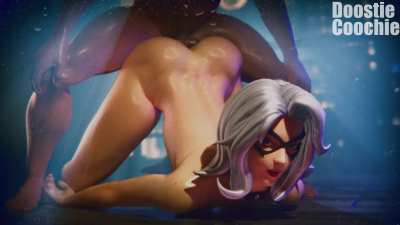 Late night railing with BlackCat (DoostieCoochie)