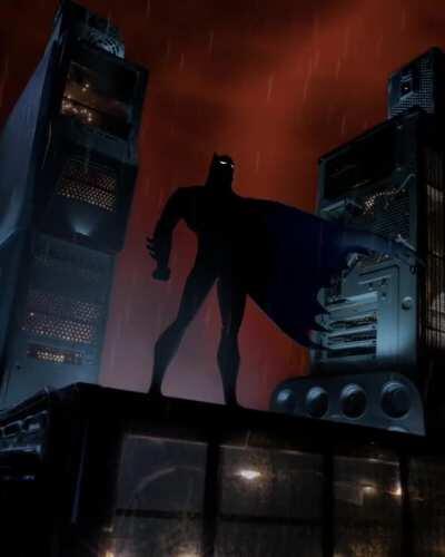 [OC] I photographed my action figure with household objects to make my first stop motion video with practical effects. Attempted to create the iconic opening shot of my fav show 