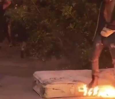 Burning a homeless mans only possessions