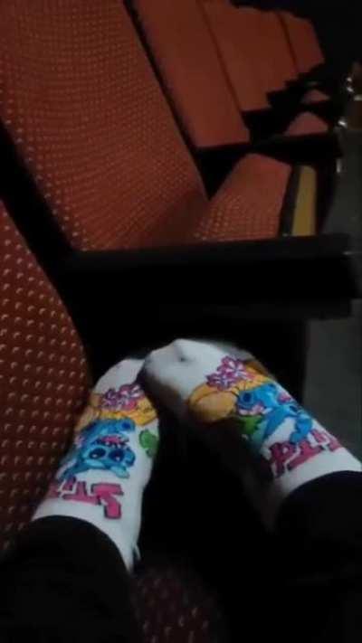 Movie theatre JOI preview. Do you want to see my bare feet?