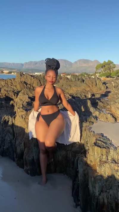 Beach blazing hottie.