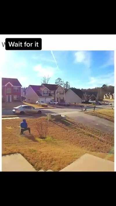 Banging the neighbors door