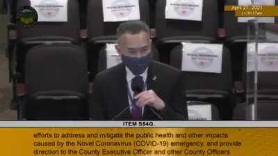 Republican Don Wagner, who represents three million Orange County residents, wants to know if the Covid vaccine has a tracking device in it