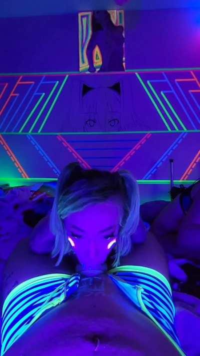 Ooohh pretty colors! I'd better swallow it to keep it safe