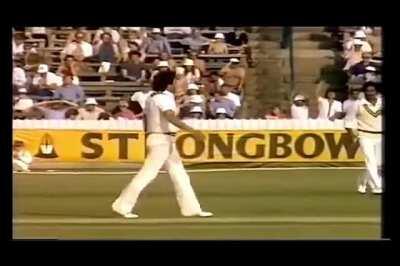 Imran's carnage against England. Botham didn't even get the chance to move!