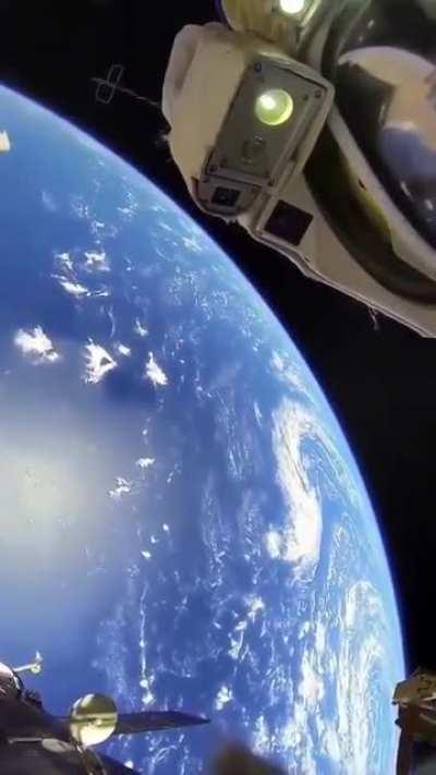 Office views for astronauts during a spacewalk 248 miles (400 kilometers) above Earth. Credits: NASA, ISS