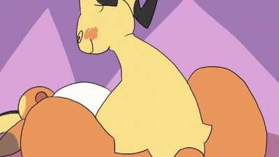 Mimikyu X Raichu (dragonweirdo)