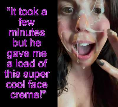 She came out covered in 