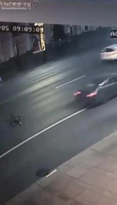 Apparently he had just left a bar