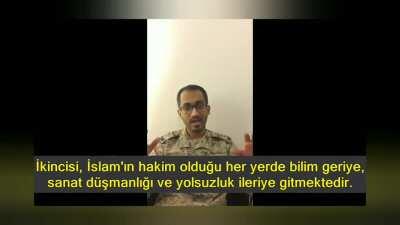 Suudi Arabistanlı komutan islamdan çıktığını açıklıyor.