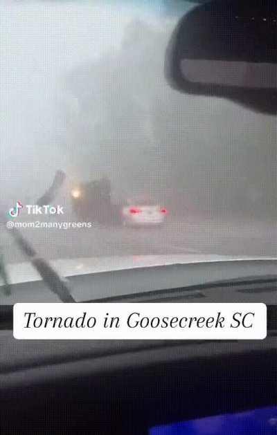 Hurricane Idalia spawned a tornado in Goose Creek, SC that threw a car across the road earlier today