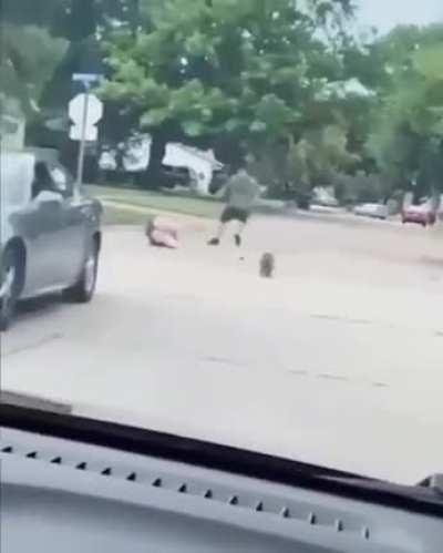 All he wanted was some pork chops...