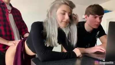 Eva Elfie Fucks Her Best Friend In Front Of Her Boyfriend