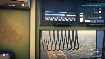 In Docked, wires folds accordingly with position of the cabin