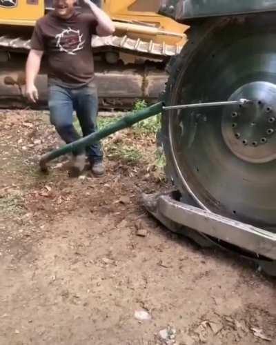 Trying to loosen a bolt... Third times the charm