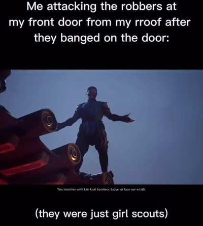 I was simply defending my home