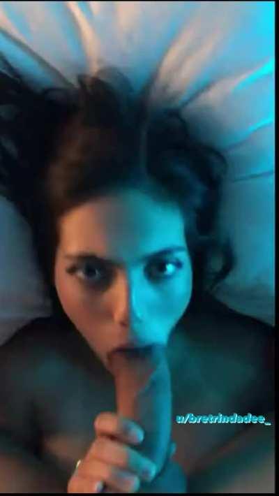 Love sucking a fat cock until it's sloppy