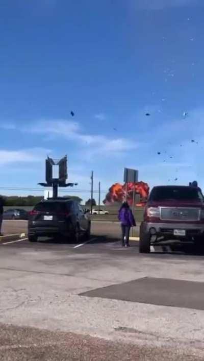 Two planes collide during an Air Show at Dallas Executive Airport