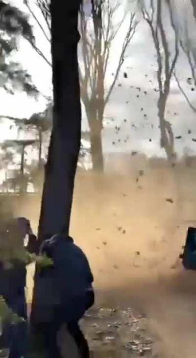 Dangerous new year bomb, set off under a tunnel in the Netherlands. 31-12-2021.