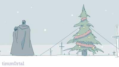 I wish everybody a merry Christmas! Maybe some day Guts can enjoy one too.