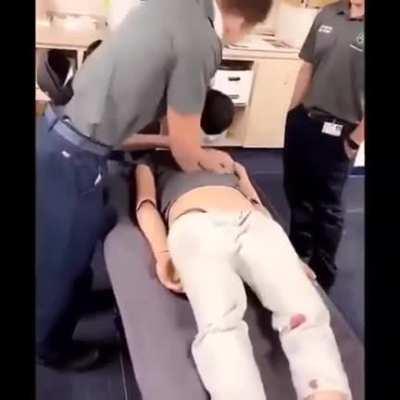 Actual footage of fire medics when they don't immediately get ROSC after a precordial thump