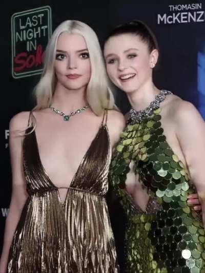 With Thomasin McKenzie | Last Night in Soho Premiere, October 25, 2021