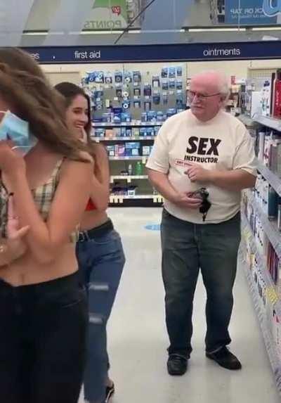 Instructor goes shopping