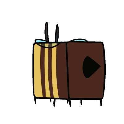 My first attempt at animating is a spinny minecraft bee!