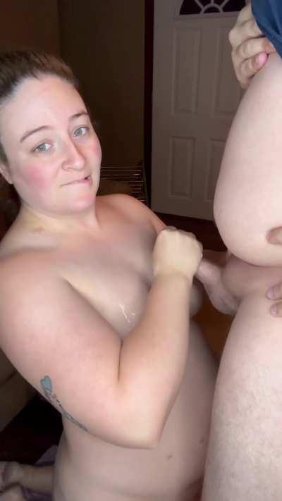 I love having his cum all over me!