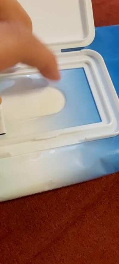 Went to get Disinfecting Wipes from the car and it turns out, they were completely frozen