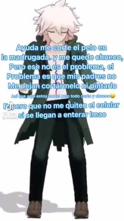 my humor has decreased so much that i find this funny- the translation is someone talking about their hair not being able to be dyed.