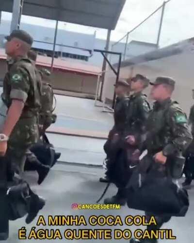Brazilian army singing 