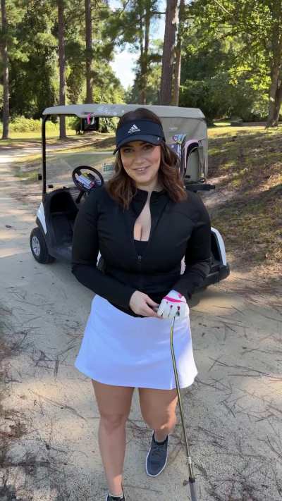 Bet you'd lose focus if I joined your foursome