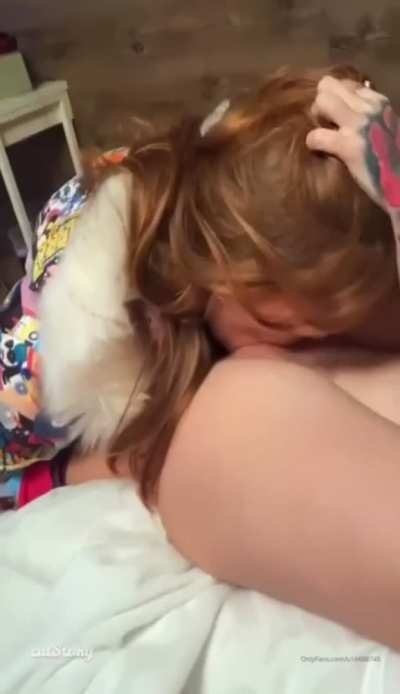 Casually eating pussy