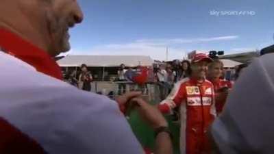 This is the leader Ferrari needs - Arrivabene tries to interview Sebastian Vettel | Hungary 2015