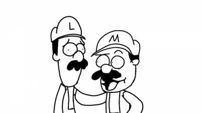 Mario intentando drogar a Luigi (una mamada echa por mi)