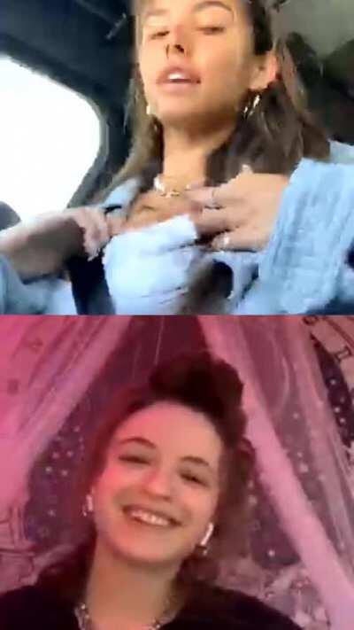 Madison trying to show her boob 👀