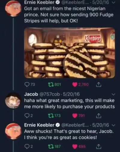 Mr. Keebler doesn't deserve this😔