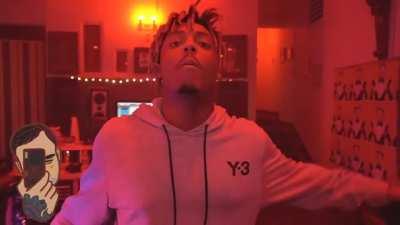 Juice WRLD singing without guitarist making any noise