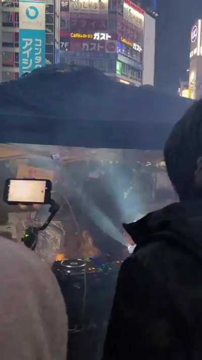 That rave party in front of Shibuya station last night was legit