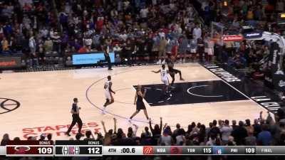 [Highlight] Batum intercepts the inbounds pass and smartly taps it out of traffic to seal the win