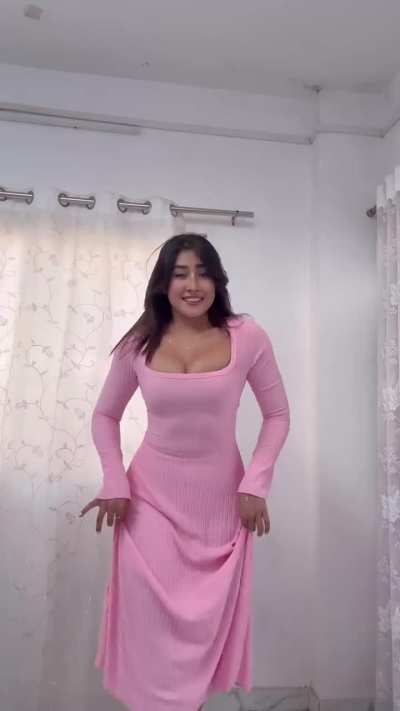 Sofia Ansari in Tight Bodycon Dress