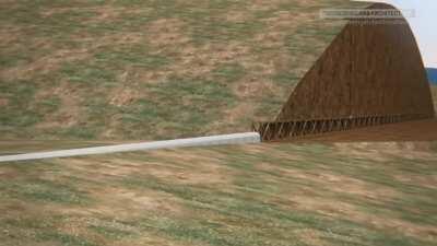 The Roman Aqueduct of Gades carried water over 83 kilometers to Cádiz (better video)