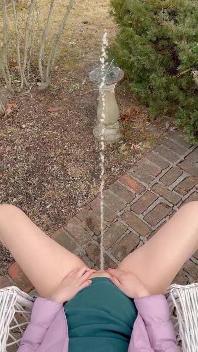 Easy to hit the target with a gush like mine