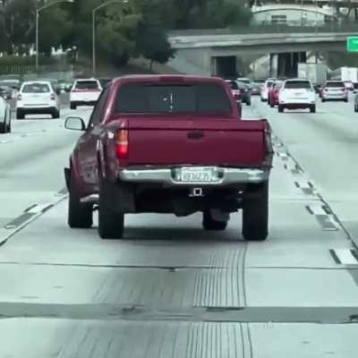 I'm no mechanic but I'm thinking it may need an alignment.