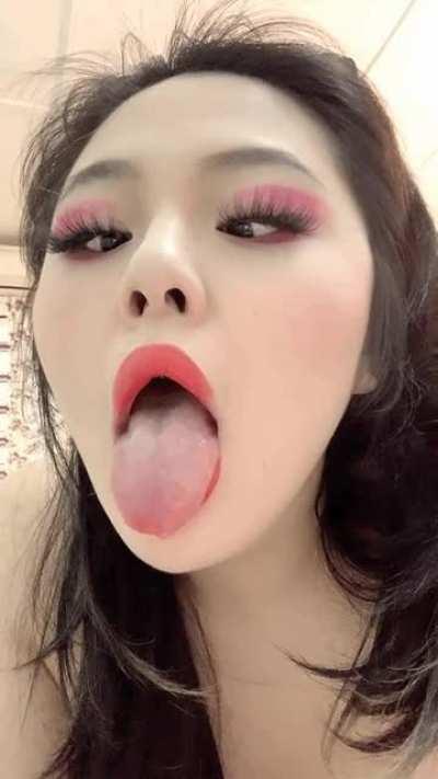 close up of me drooling