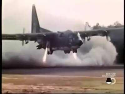 C-130 Hercules designed for stadium hostage rescues.